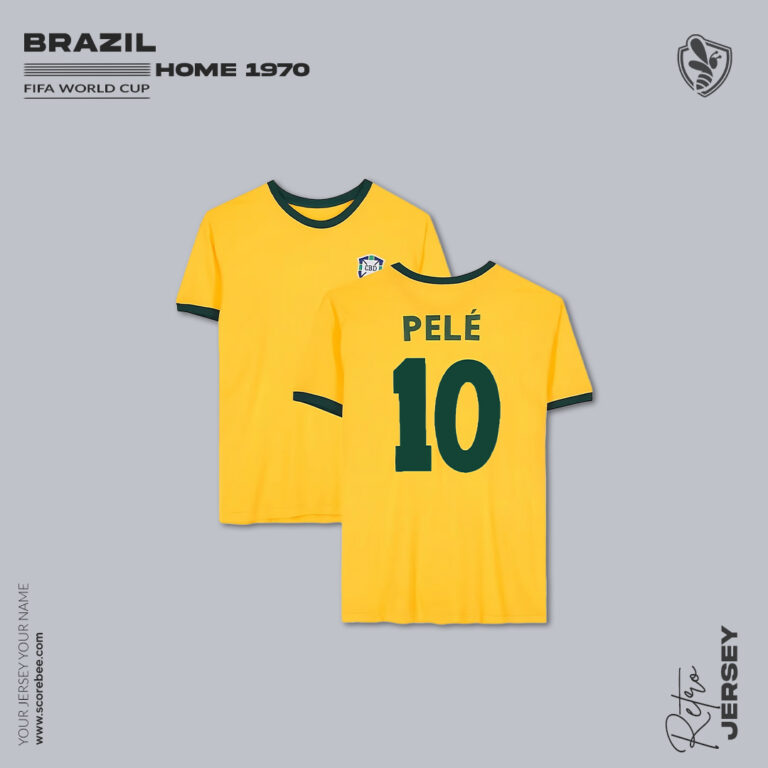 Brazil 1970 World Cup Retro Home Jersey