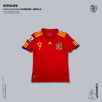 Spain 2010 Retro Home Jersey